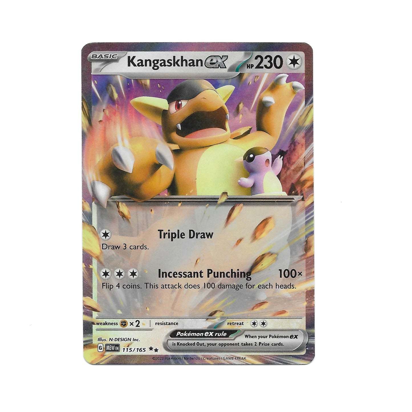 Kangaskhan ex 115/165 - Pokemon Cards ( 151, English, Rare, Singles )