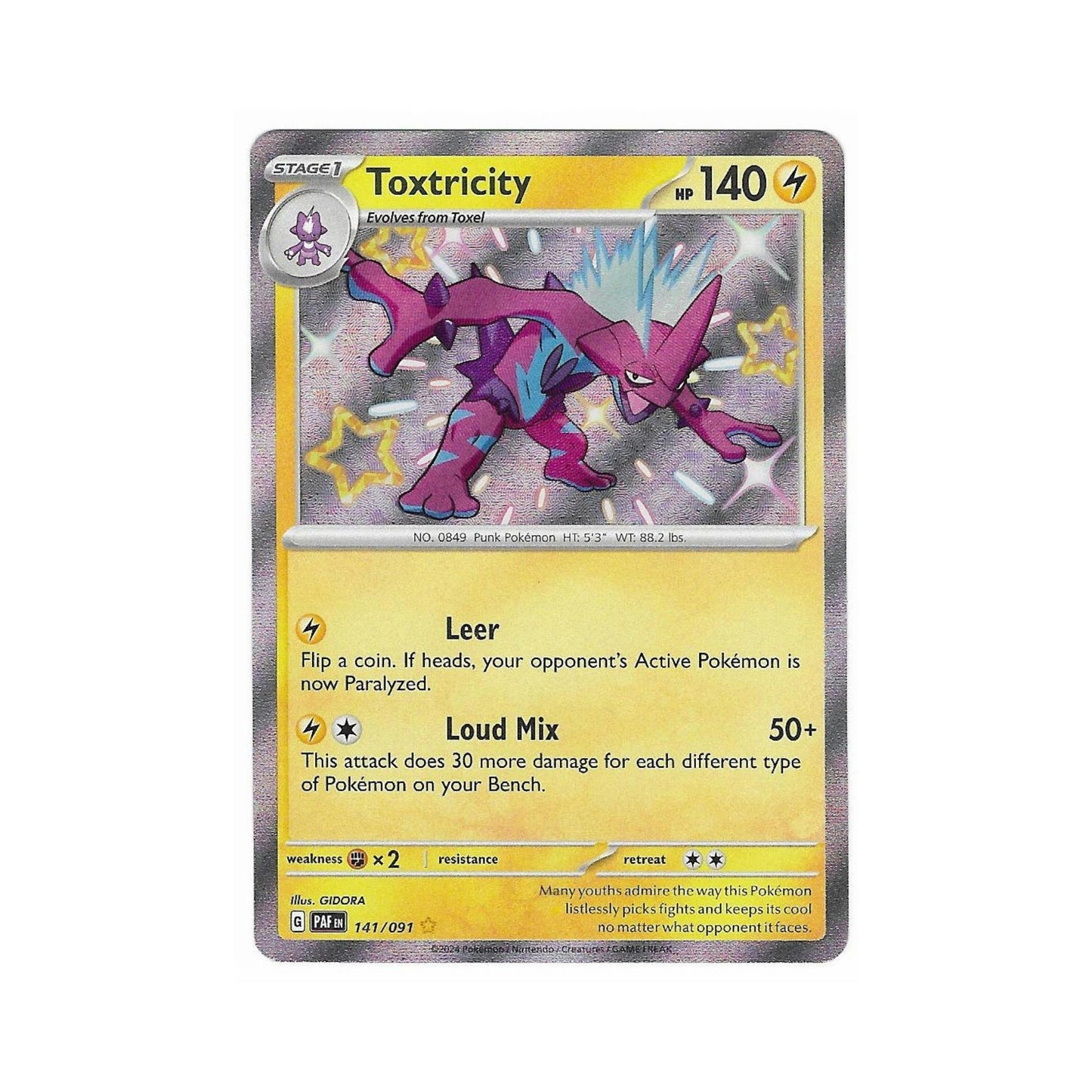 Shiny Toxtricity 141/091