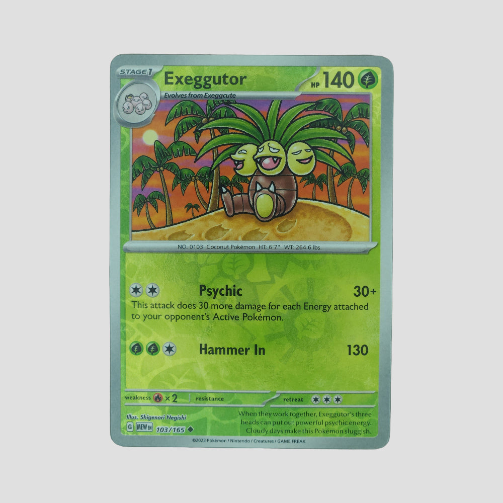 Exeggutor Reverse Holo 103/165 Mochi Pals