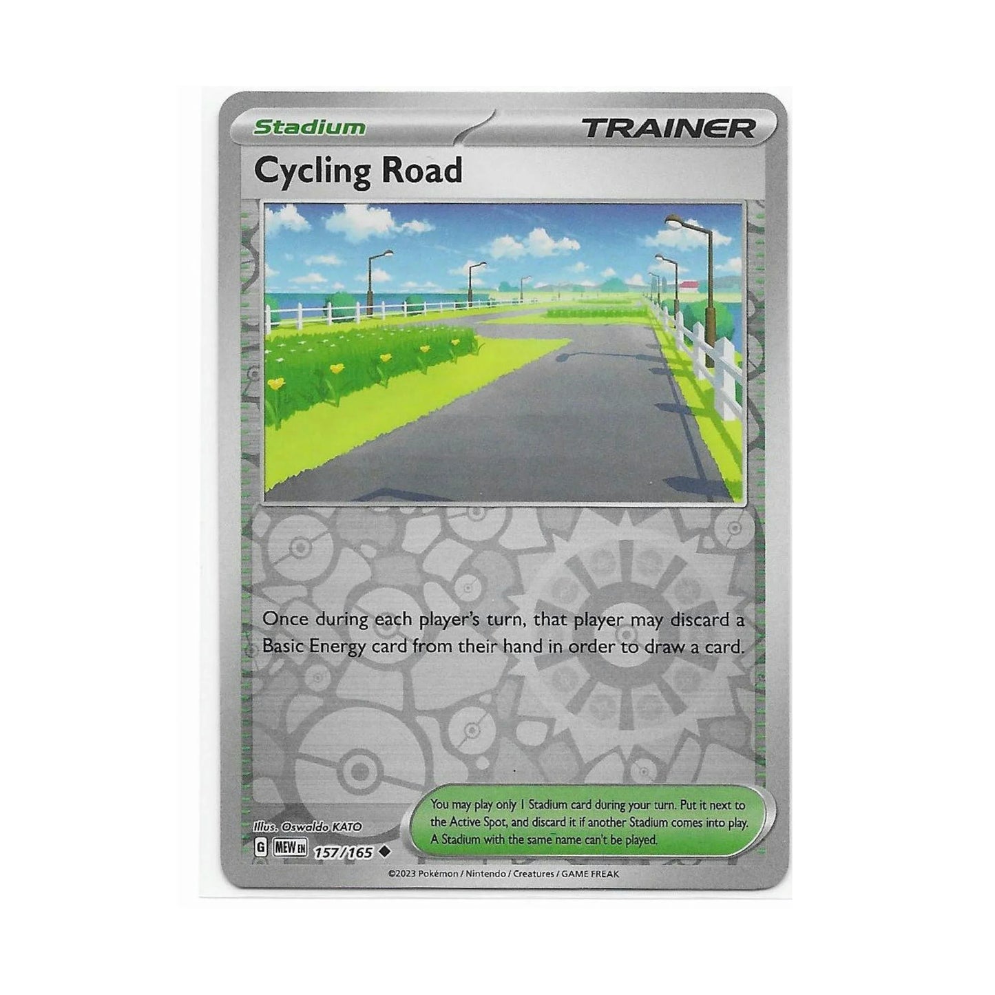 Cycling Road Reverse Holo 157/165 - Pokemon Cards ( 151, English, Reverse Holo, Singles )