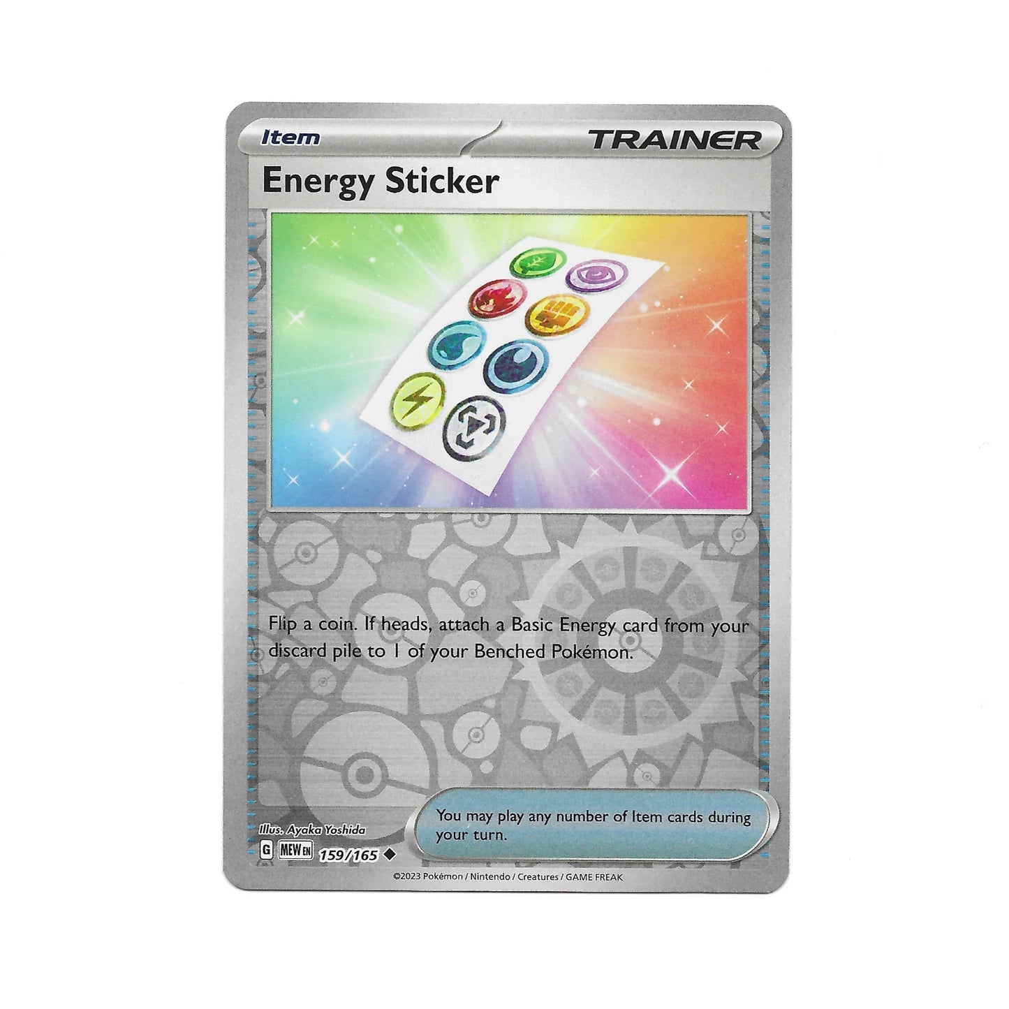 Energy Sticker Reverse Holo 159/165 - Pokemon Cards ( 151, English, Reverse Holo, Singles )