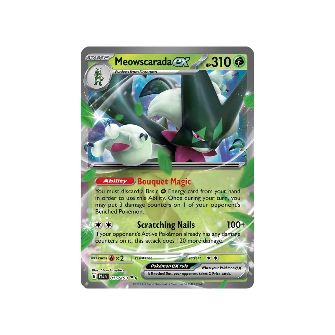 Meowscarada ex 015/193 - Pokemon Cards ( English, Paldea Evolved, Rare, Singles )
