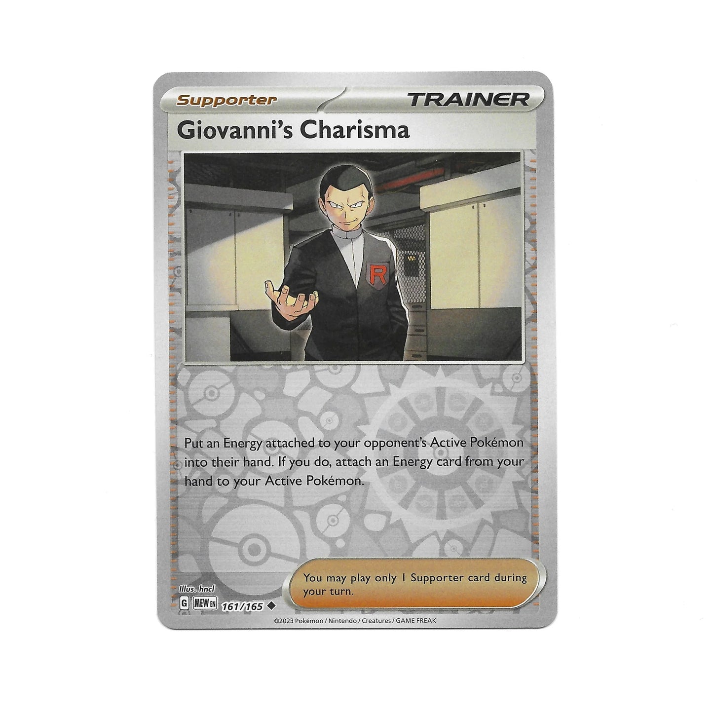 Giovanni's Charisma Reverse Holo 161/165 - Pokemon Cards ( 151, English, Reverse Holo, Singles )