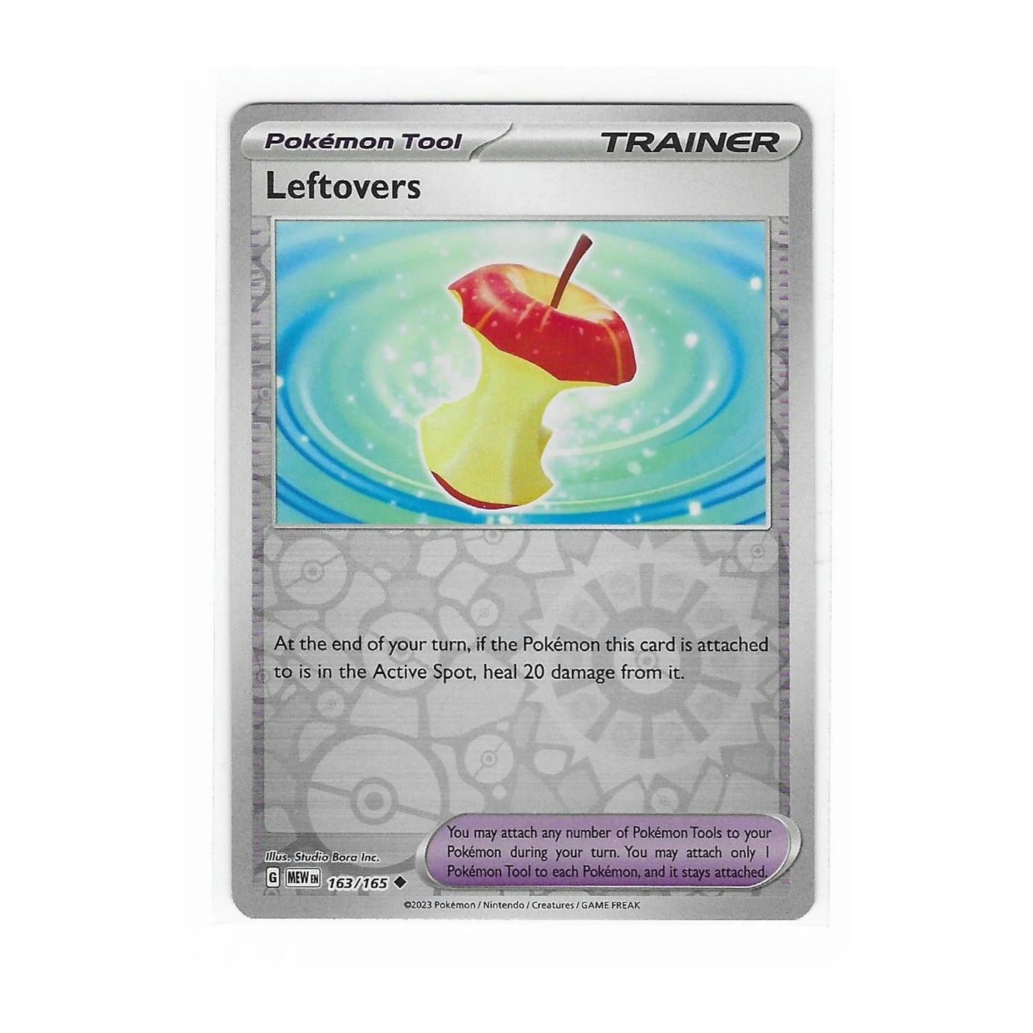 Leftovers Reverse Holo 163/165 - Pokemon Cards ( 151, English, Reverse Holo, Singles )