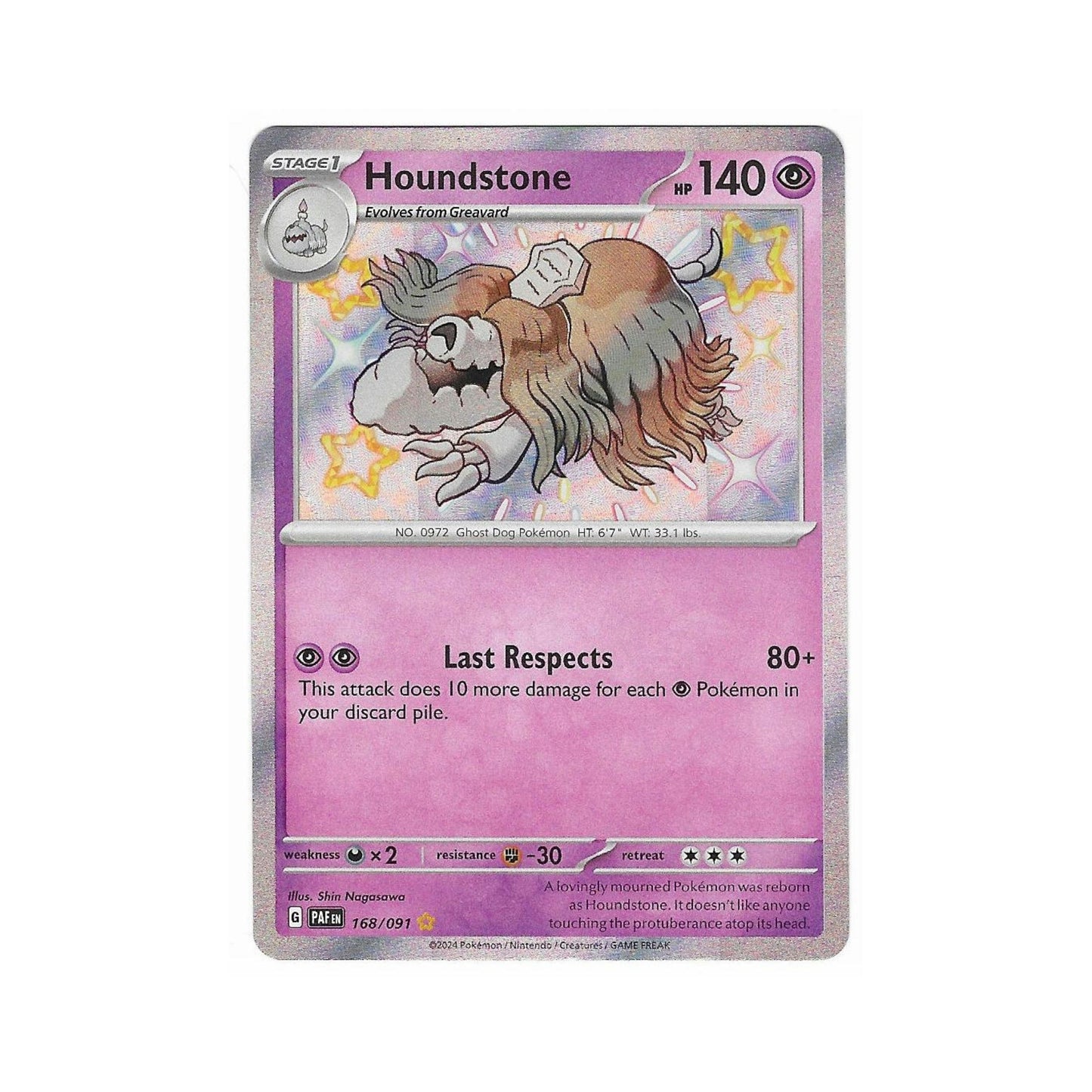 Shiny Houndstone 168/091
