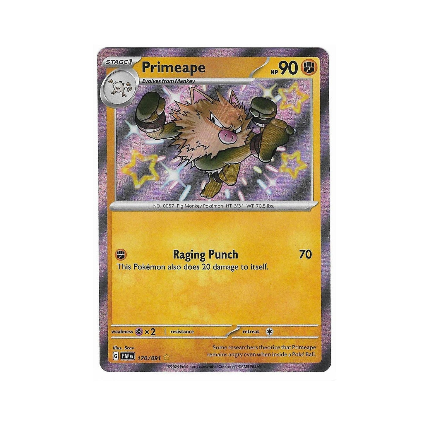 Shiny Primeape 170/091