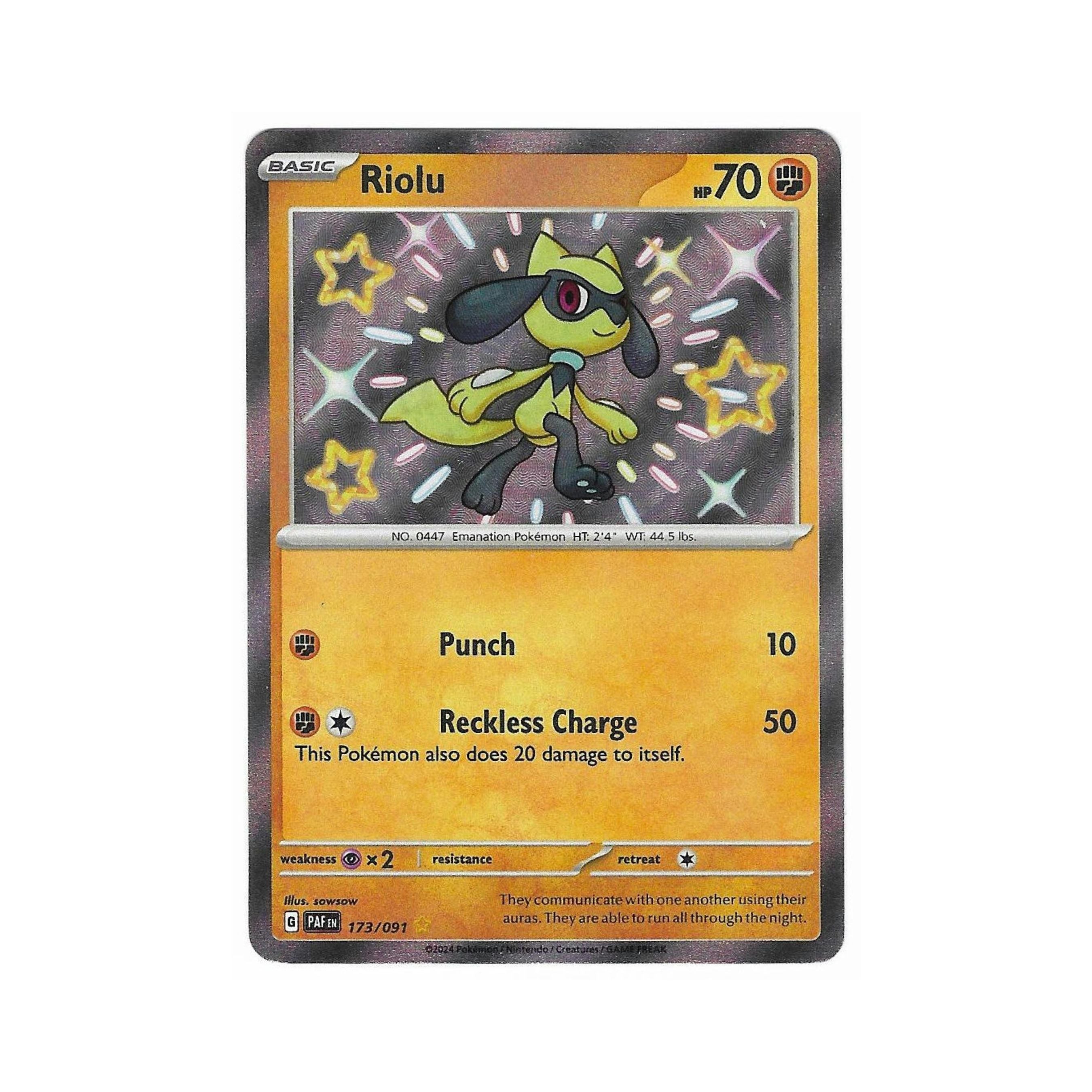 riolu pokemon card price Shiny Riolu 173/091