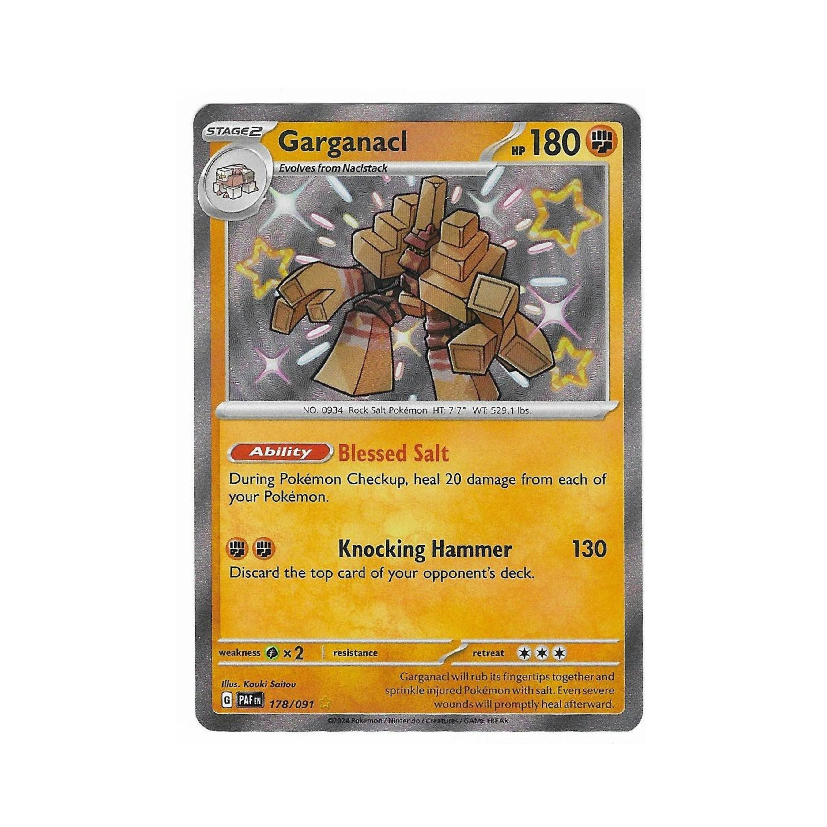 Shiny Garganacl 178/091 - Shop Pokemon Cards Mochi Pals Shiny Garganacl 178/091 - Shop Pokemon Cards Mochi Pals