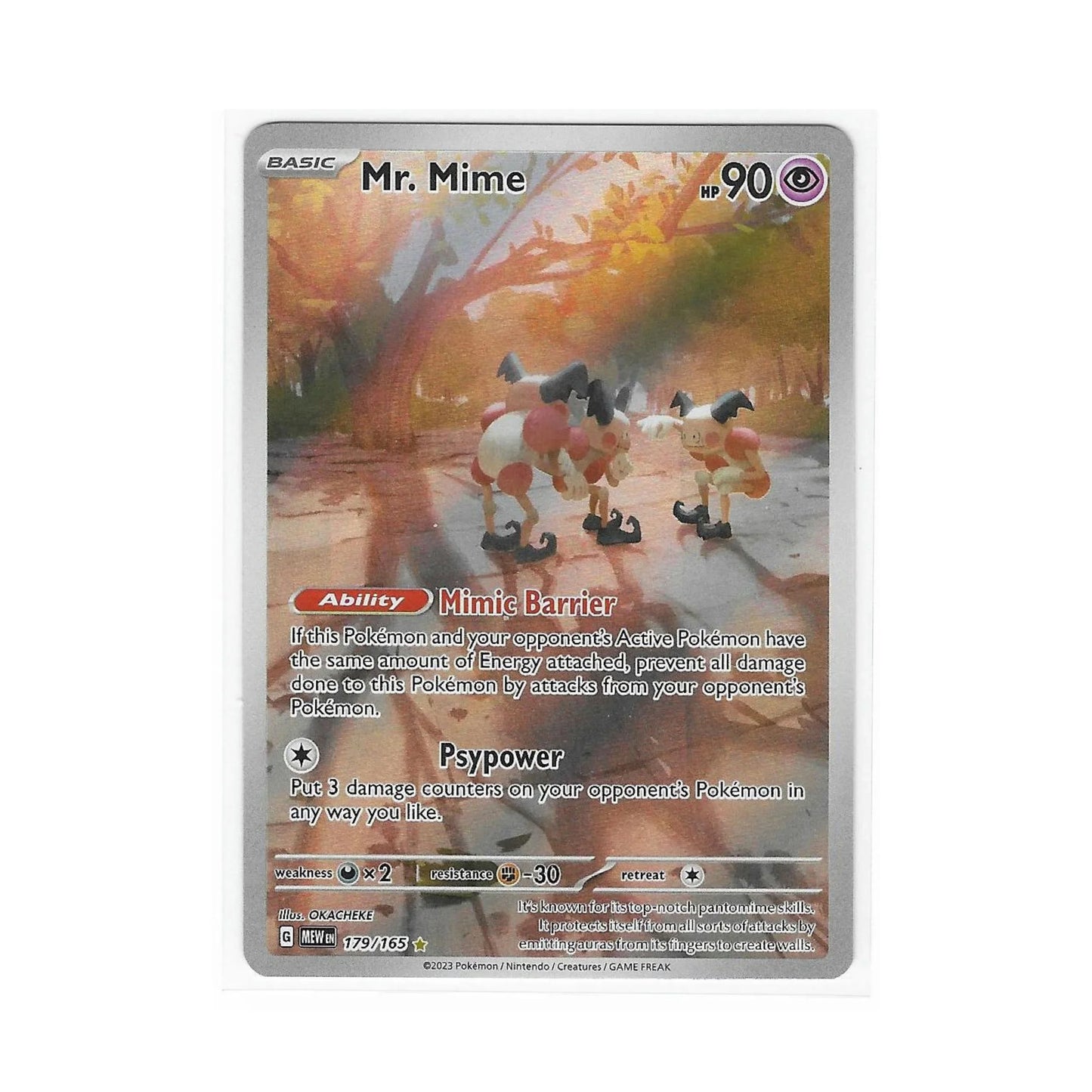 Mr. Mime 179/165 - Pokemon Cards ( 151, English, Rare, Singles )