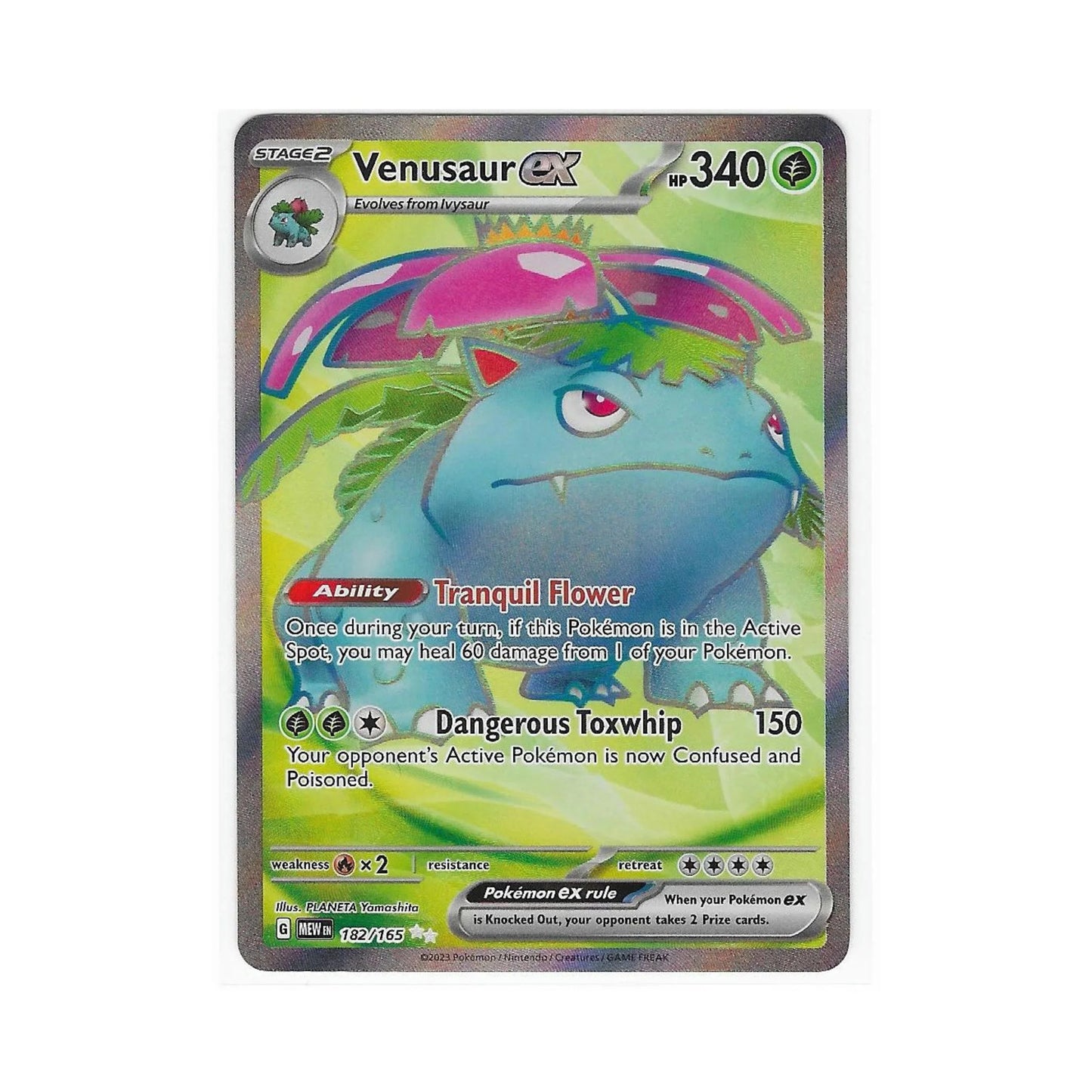 Venusaur ex 182/165 - Pokemon Cards ( 151, English, Rare, Singles )