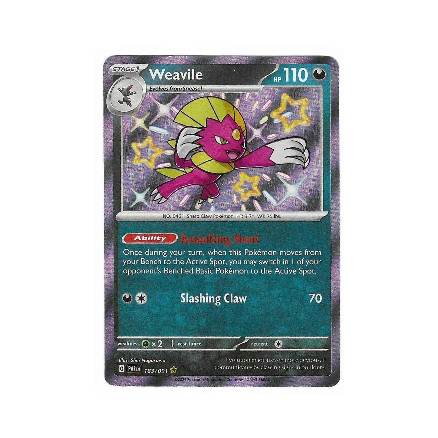 Shiny Weavile 183/091