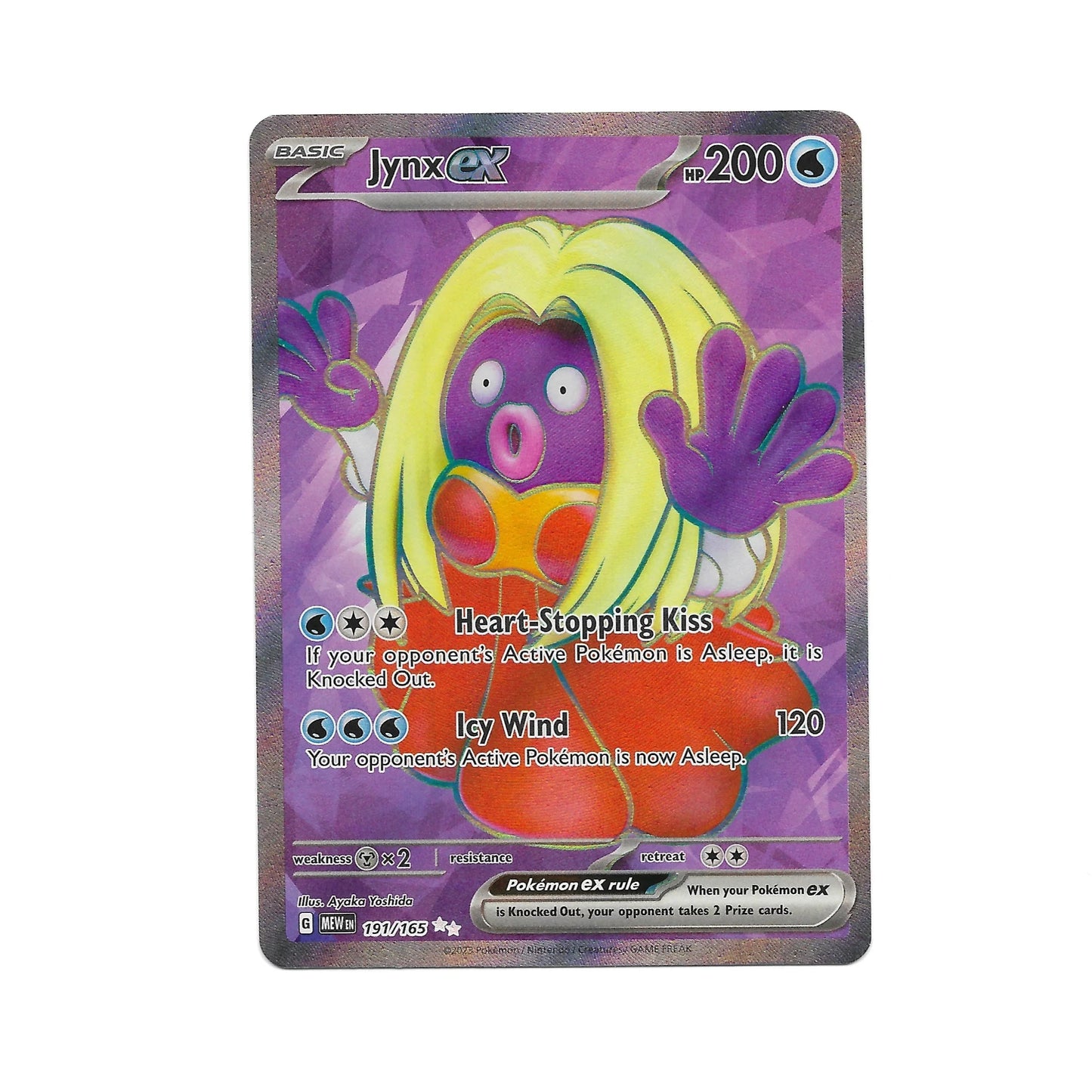 Jynx ex 191/165 - Pokemon Cards ( 151, English, Rare, Singles )
