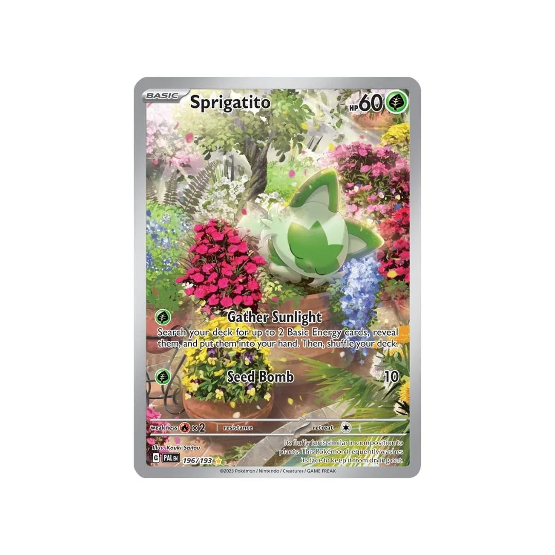 Sprigatito 196/193 - Pokemon Cards ( English, Paldea Evolved, Rare, Singles )