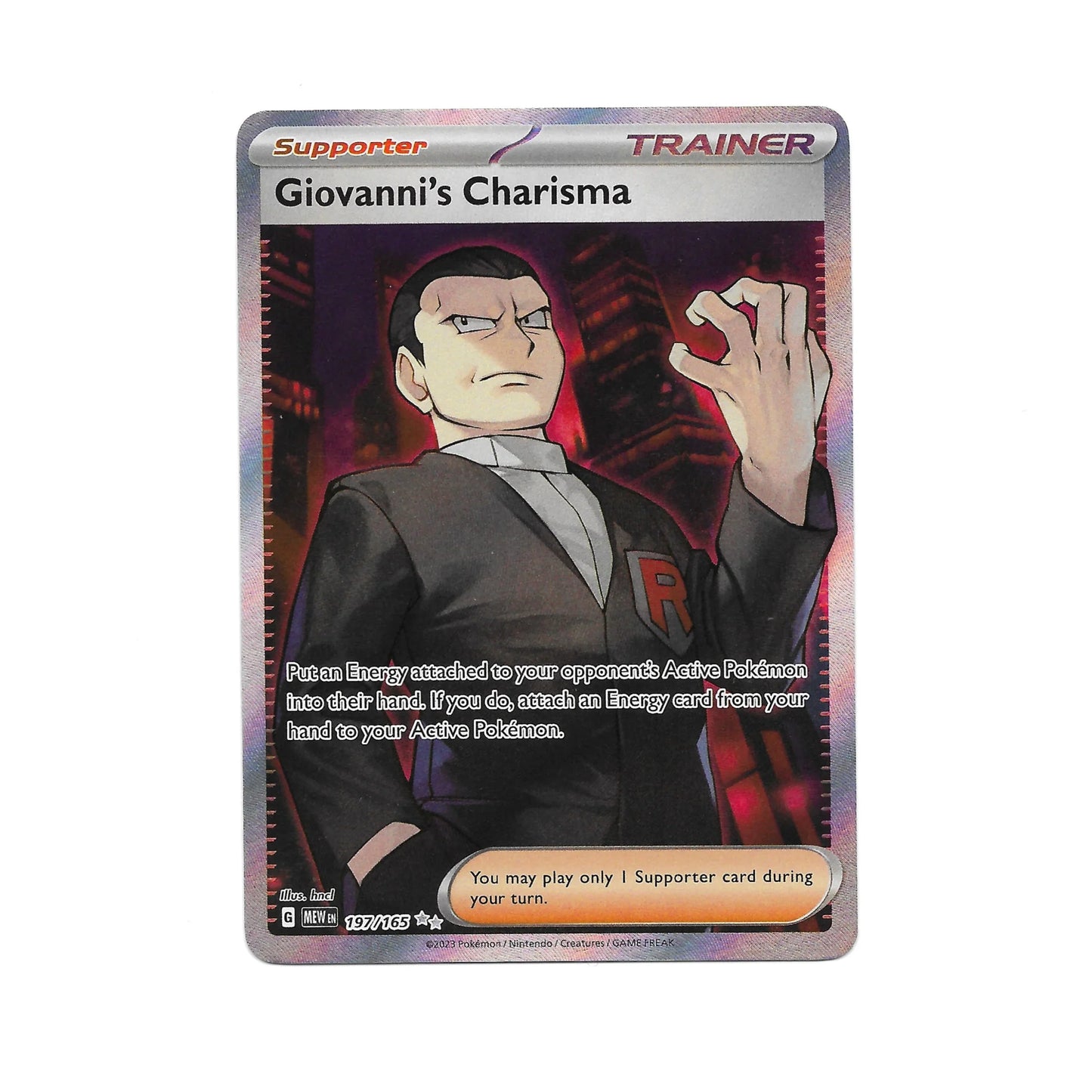 Giovanni's Charisma 197/165 - Pokemon Cards ( 151, English, Rare, Singles )