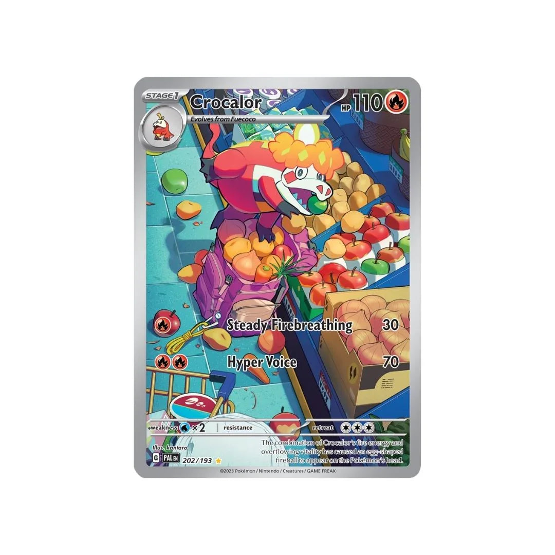 Crocalor 202/193 - Pokemon Cards ( English, Paldea Evolved, Rare, Singles )