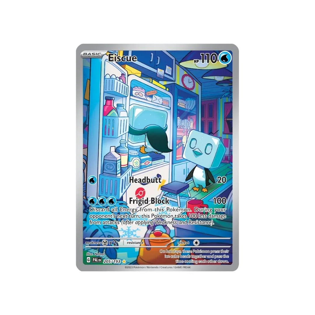 Eiscue 205/193 - Pokemon Cards ( English, Paldea Evolved, Rare, Singles )