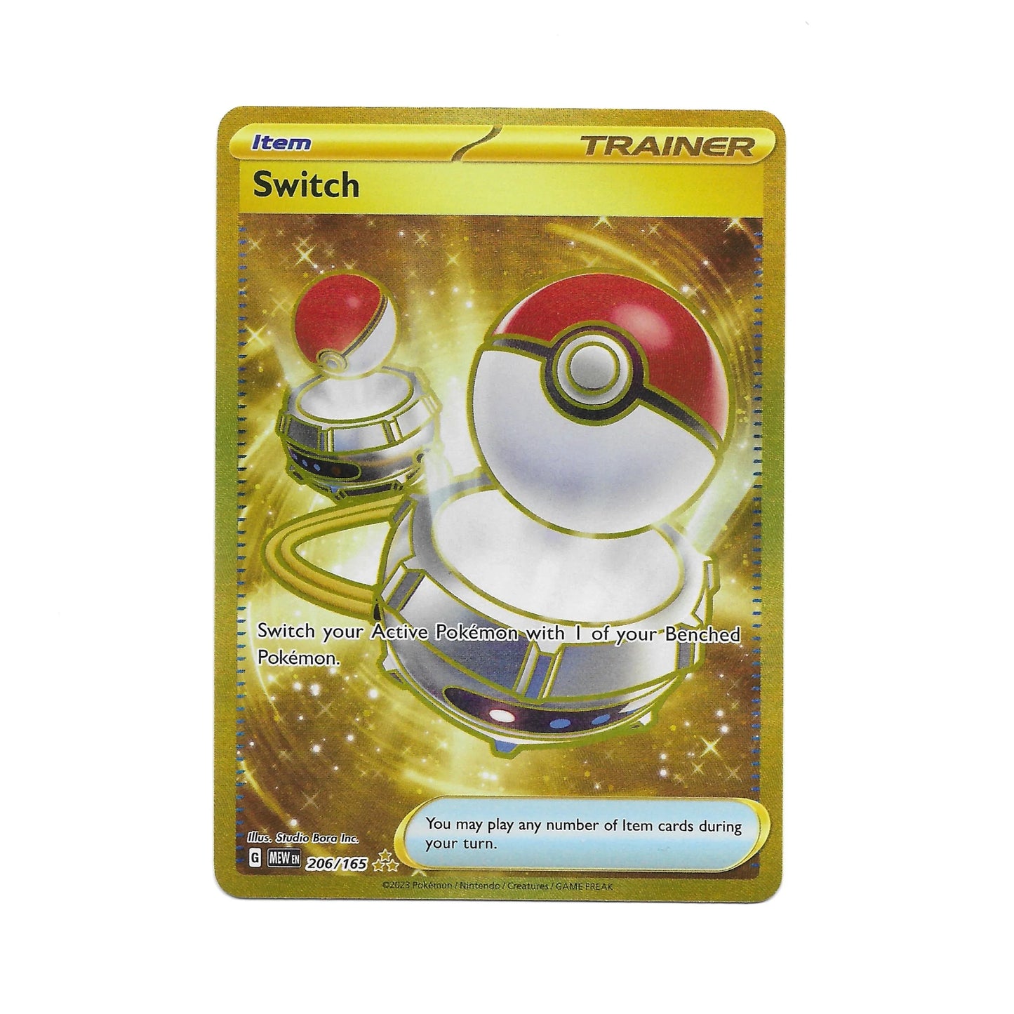 Switch Gold 206/165 - Pokemon Cards ( 151, English, Rare, Singles )