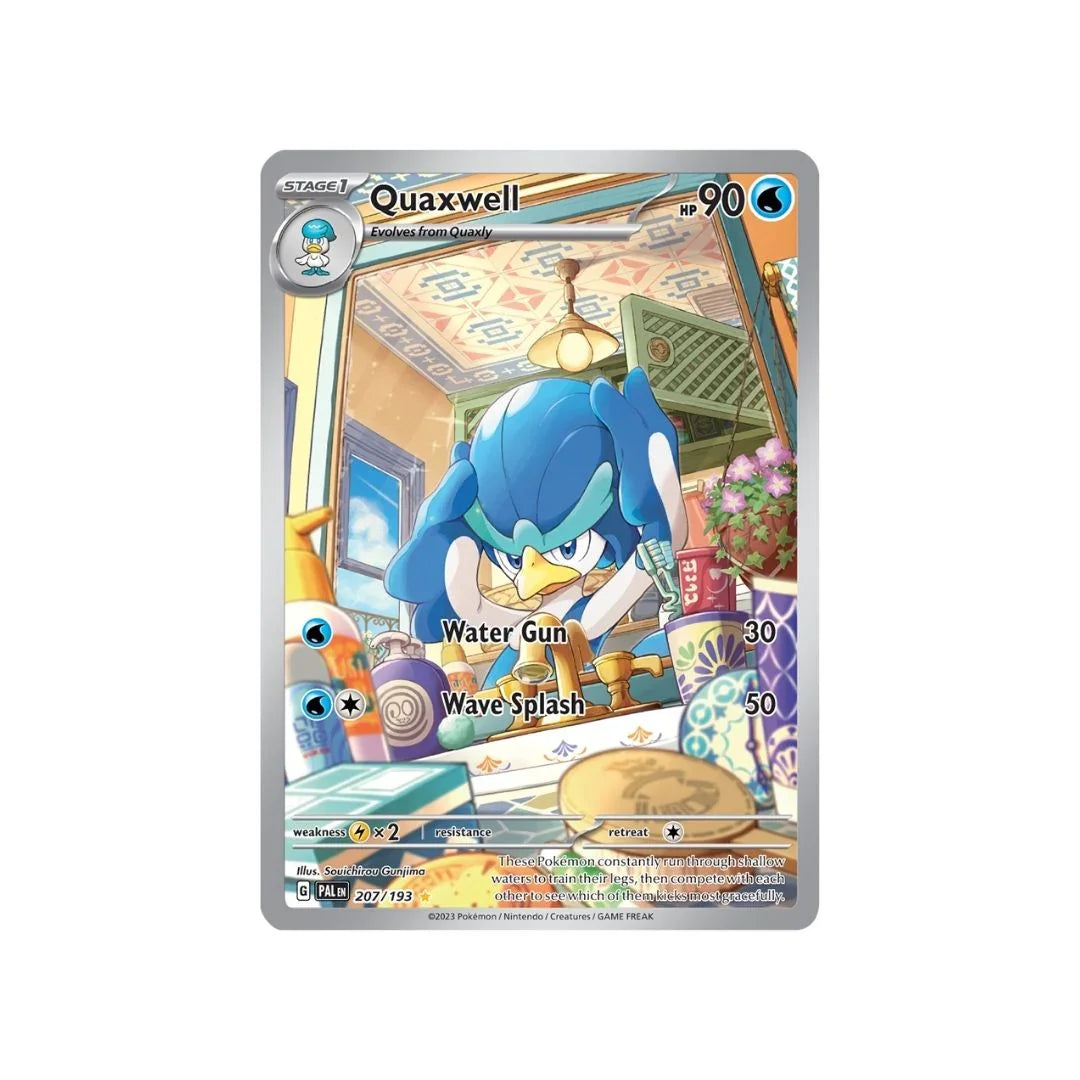 Quaxwell 207/193 - Pokemon Cards ( English, Paldea Evolved, Rare, Singles )