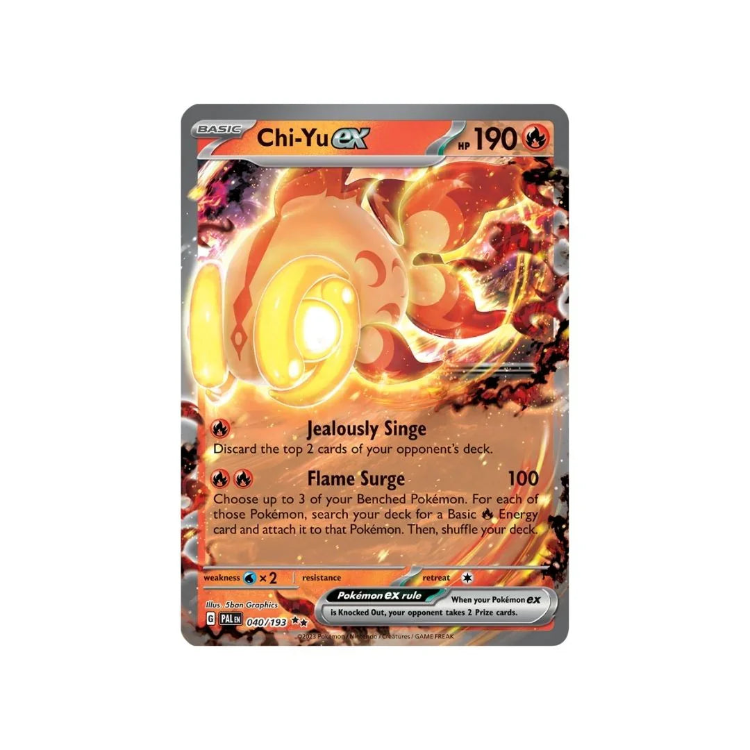 Chi-Yu ex 040/193 - Pokemon Cards ( English, Paldea Evolved, Rare, Singles )