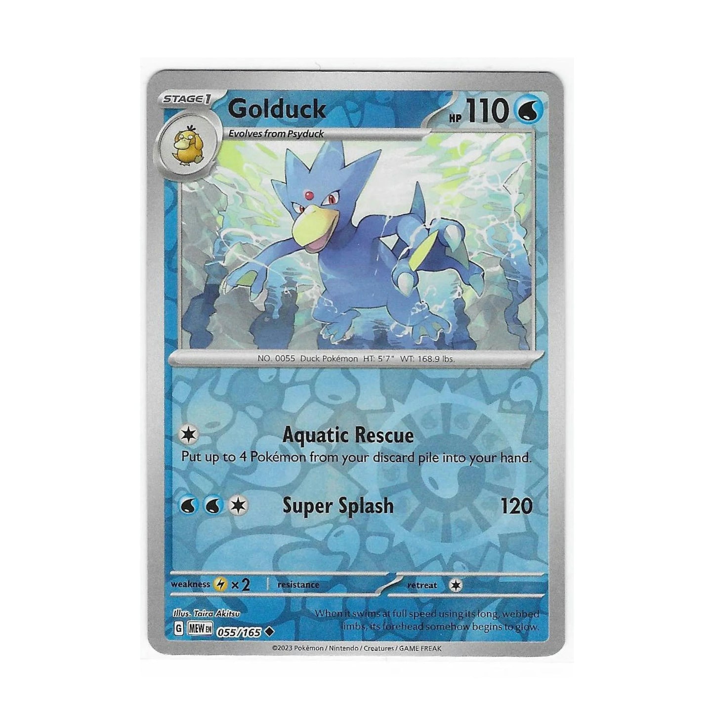 Golduck Reverse Holo 055/165 - Pokemon Cards ( 151, English, Reverse Holo, Singles )