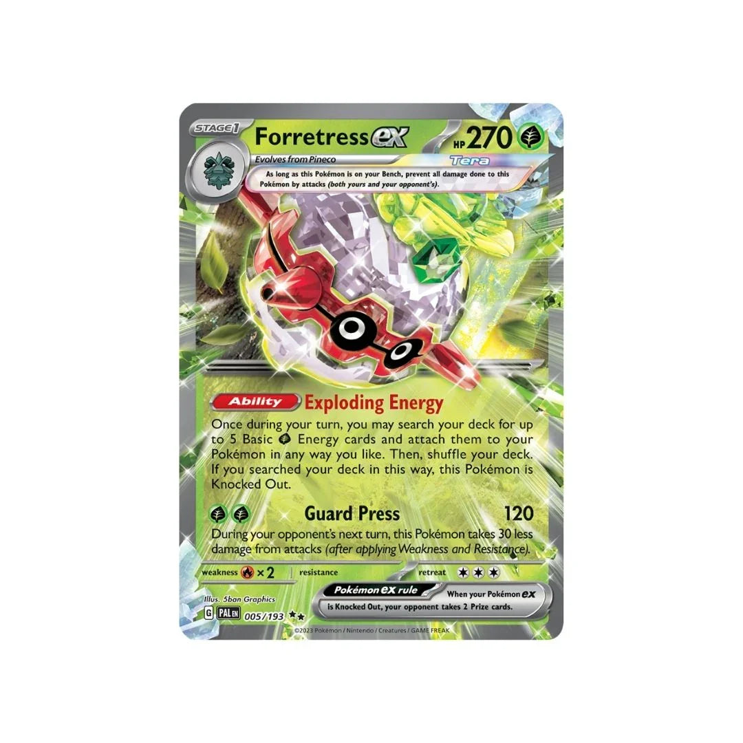 Forretress ex 005/193 - Pokemon Cards ( English, Paldea Evolved, Rare, Singles )