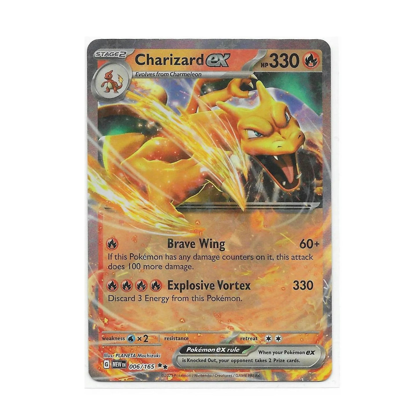 Charizard ex 006/165 - Pokemon Cards ( 151, English, Rare, Singles )