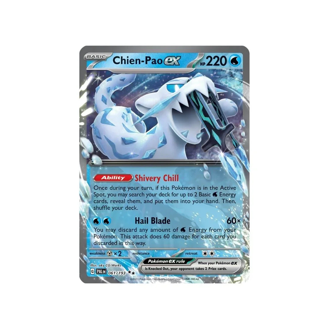 Chien-Pao ex 061/193 - Pokemon Cards ( English, Paldea Evolved, Rare, Singles )