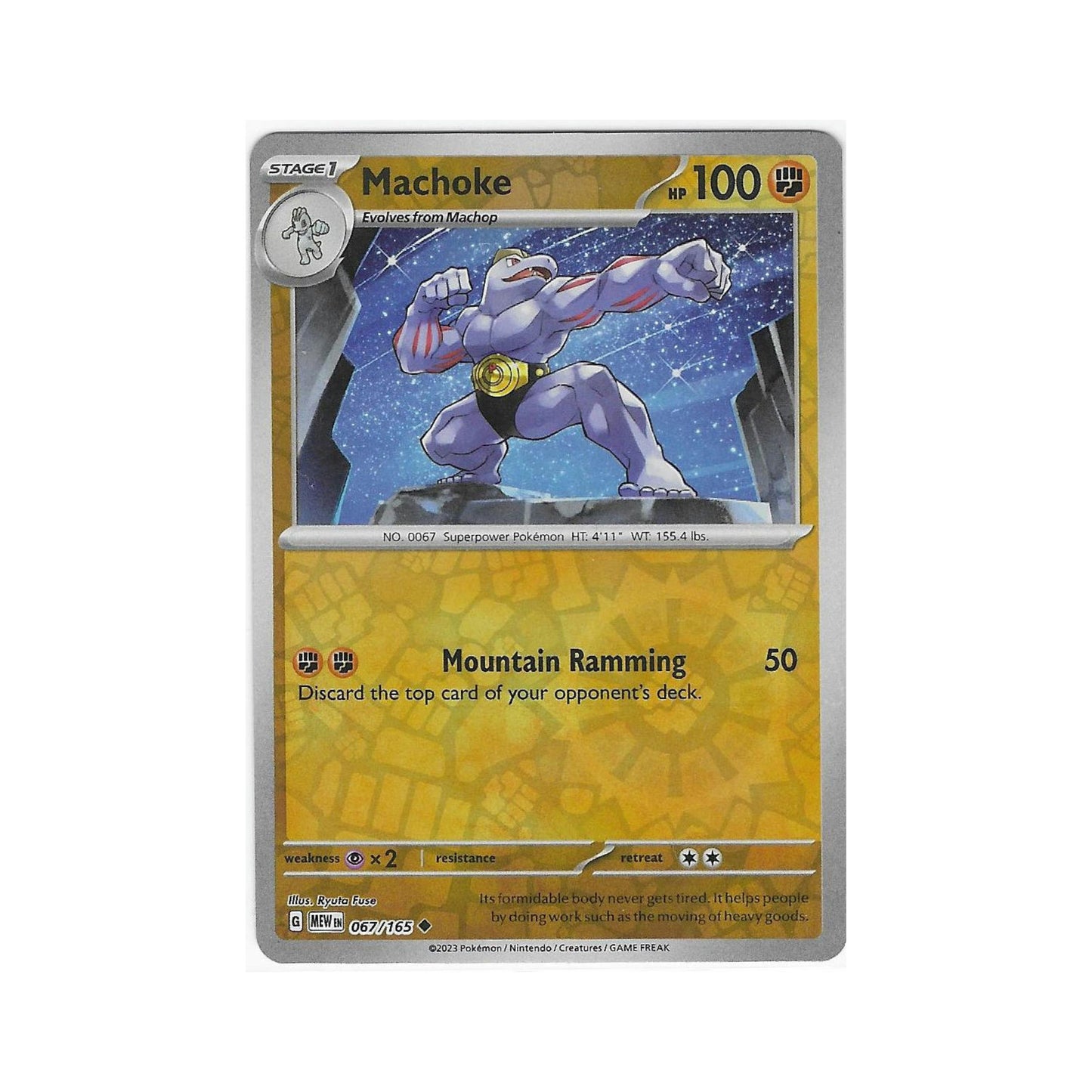 Machoke Reverse Holo 067/165