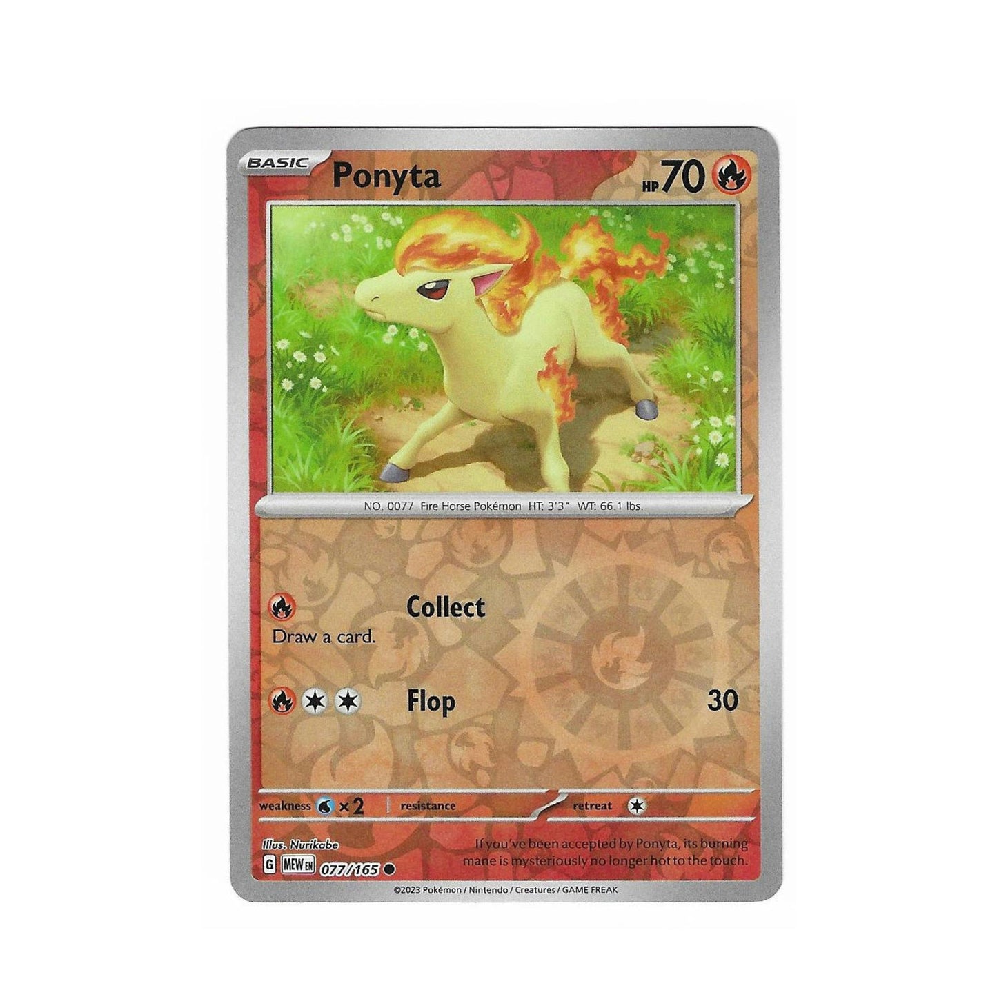 Ponyta Reverse Holo 077/165