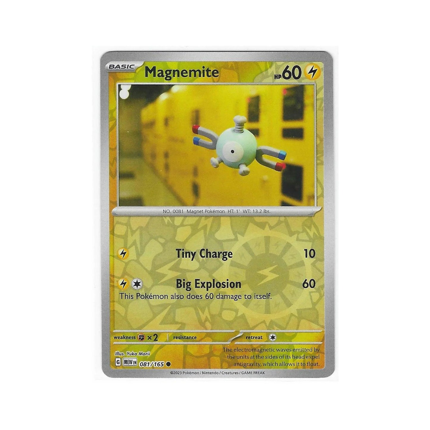Magnemite Reverse Holo 081/165 - Pokemon Cards ( 151, English, Reverse Holo, Singles )