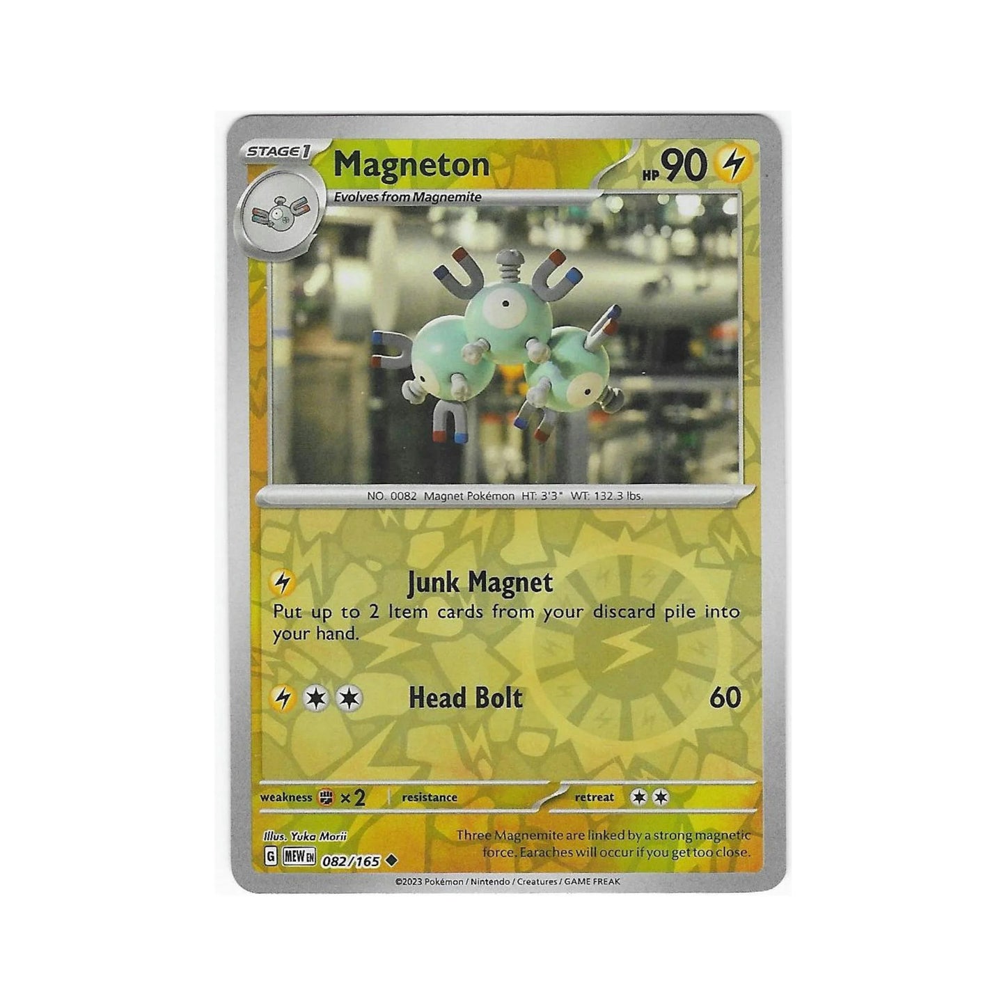 Magneton Reverse Holo 082/165 - Pokemon Cards ( 151, English, Reverse Holo, Singles )