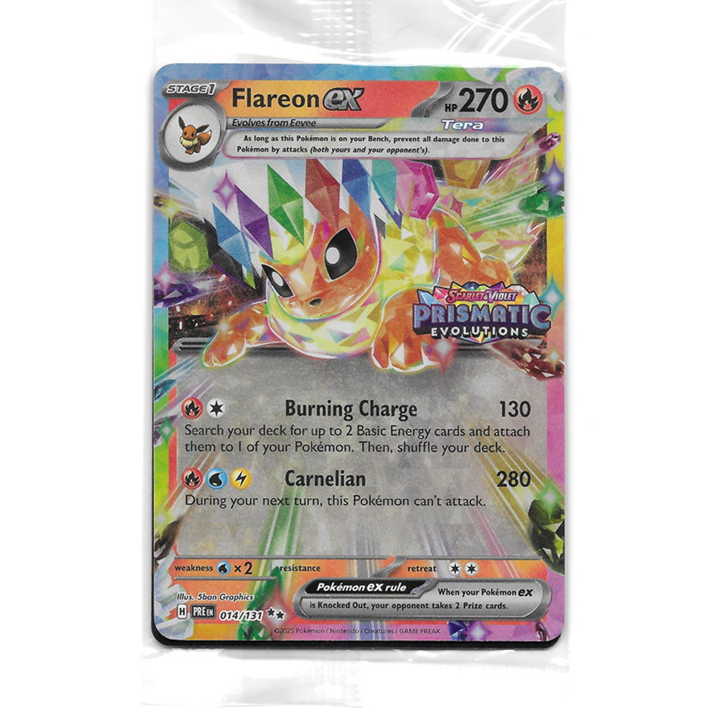 Flareon ex 014/131 Surprise Box Promo - Pokemon Cards ( English, Prismatic Evolutions, Promo, Singles )