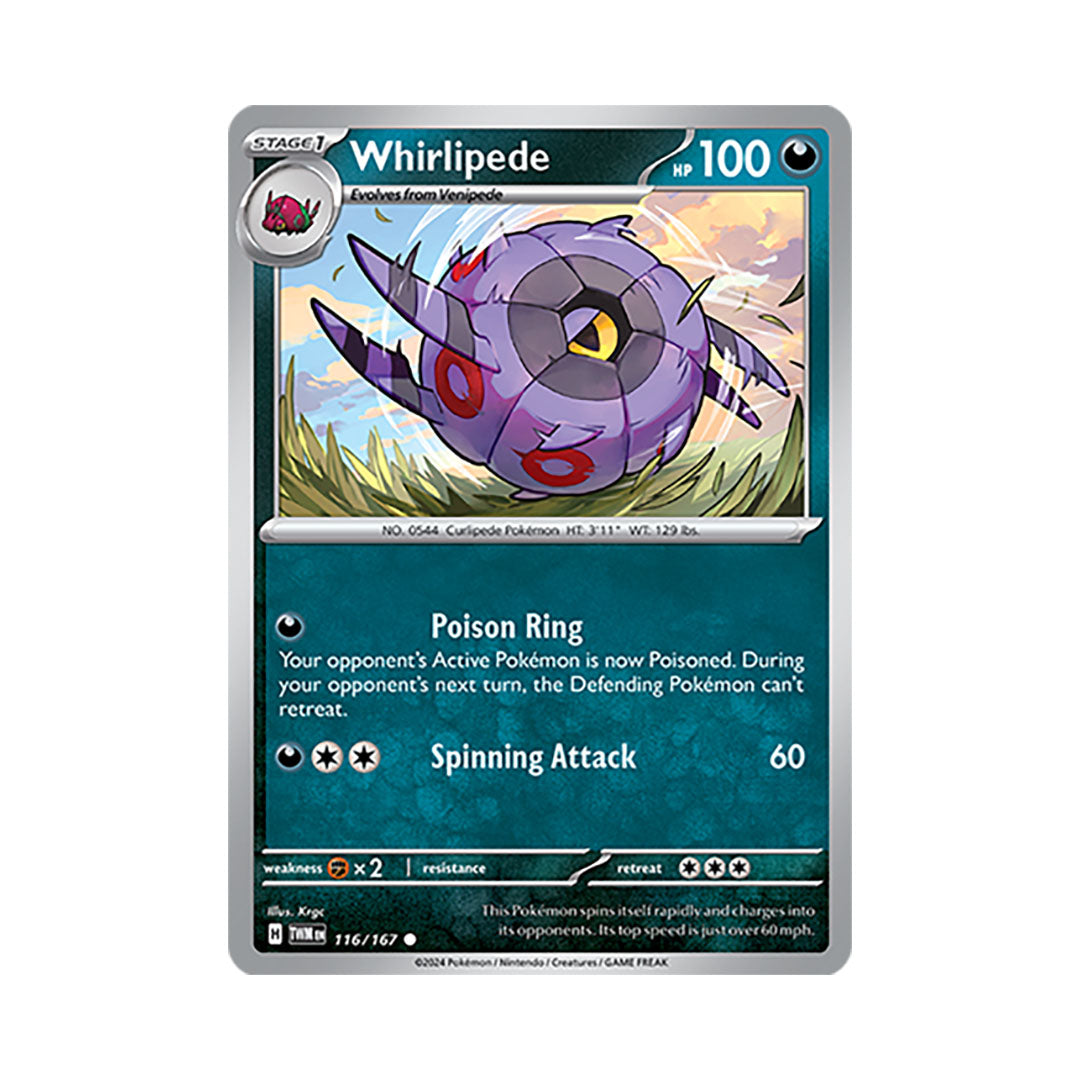 Whirlipede Reverse Holo 116/167