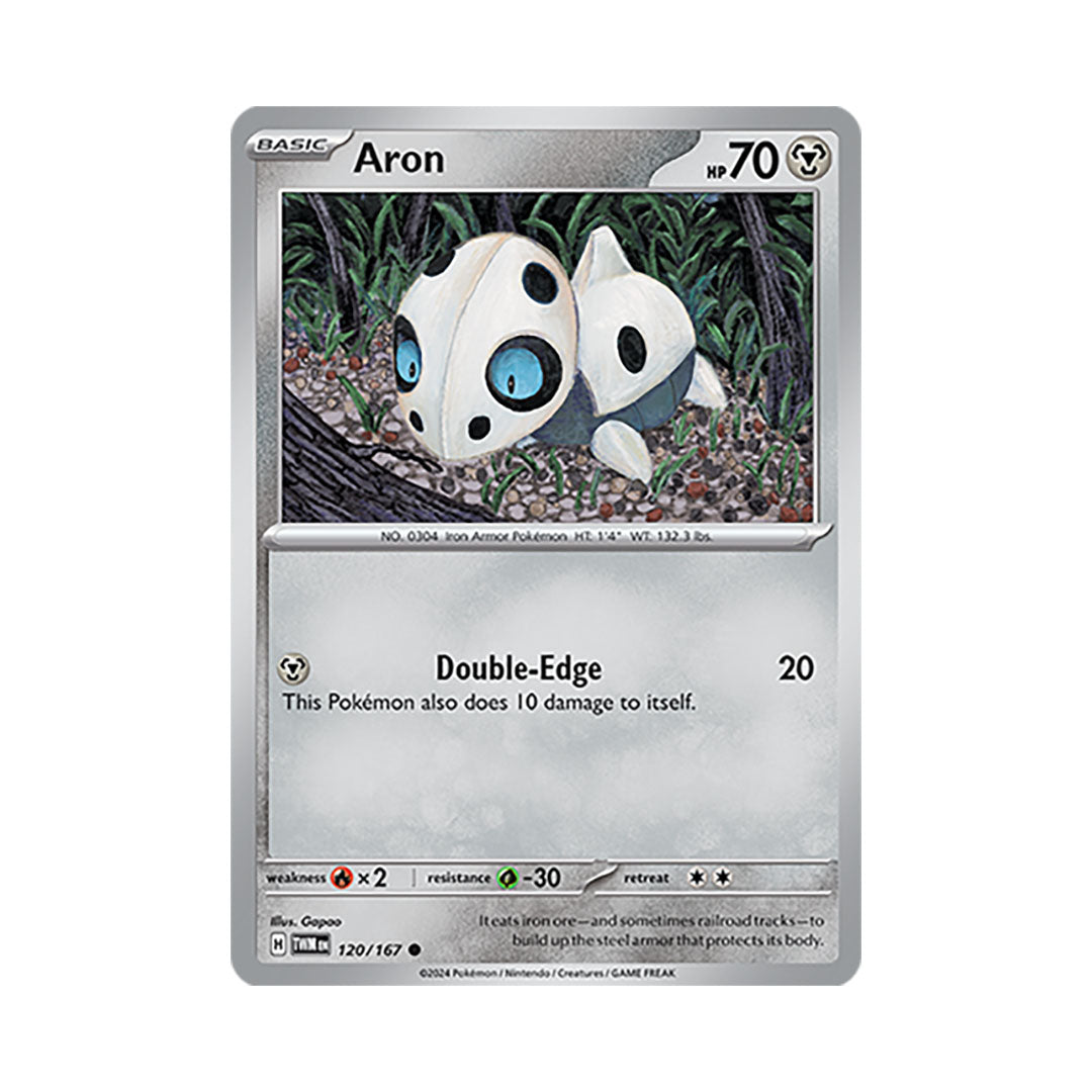 Aron Reverse Holo 120/167 - Shop Pokemon Cards Mochi Pals Aron Reverse Holo 120/167 - Shop Pokemon Cards Mochi Pals