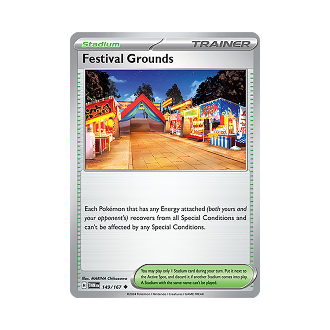 Festival Grounds Reverse Holo 149/167 - Pokemon Cards ( Reverse Holo, Twilight Masquerade )