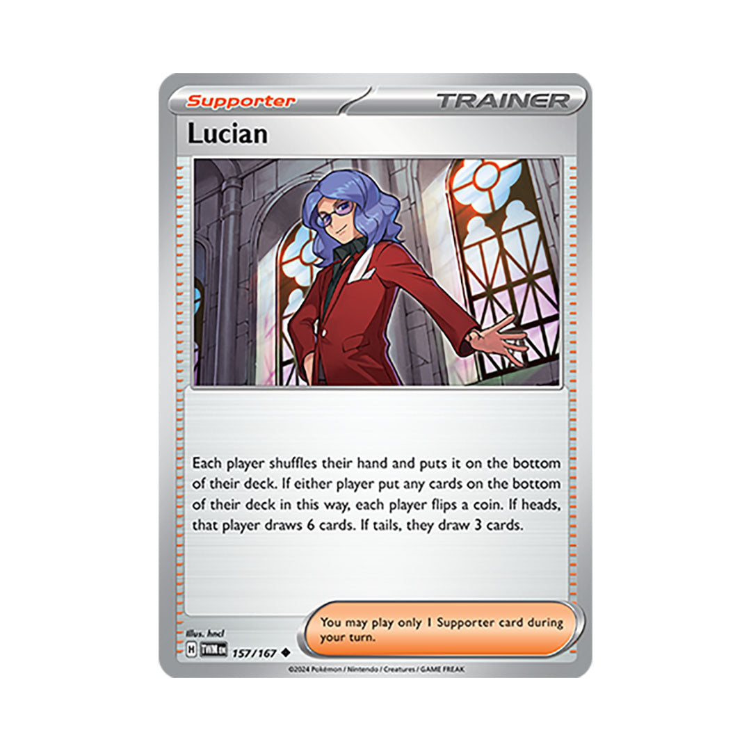 lucian pokemon card Lucian Reverse Holo 157/167