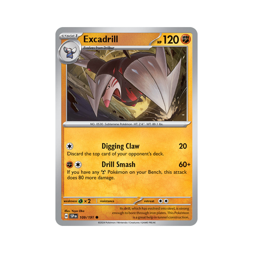 Excadrill Reverse Holo 109/191