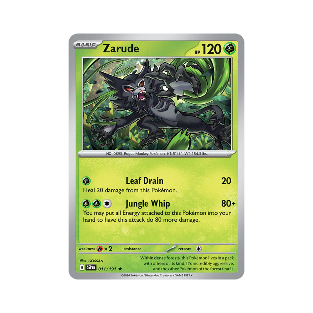 Zarude Reverse Holo 011/191