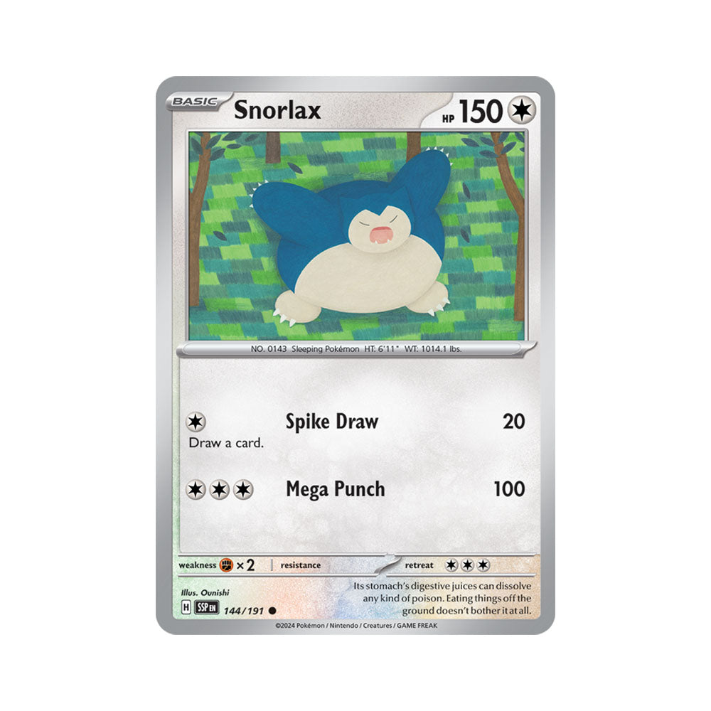 Snorlax Reverse Holo 144/191