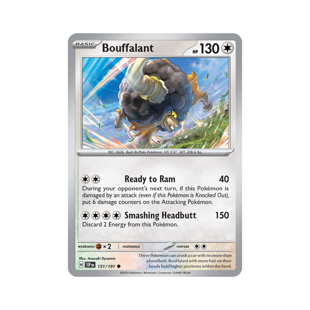 Bouffalant Reverse Holo 151/191