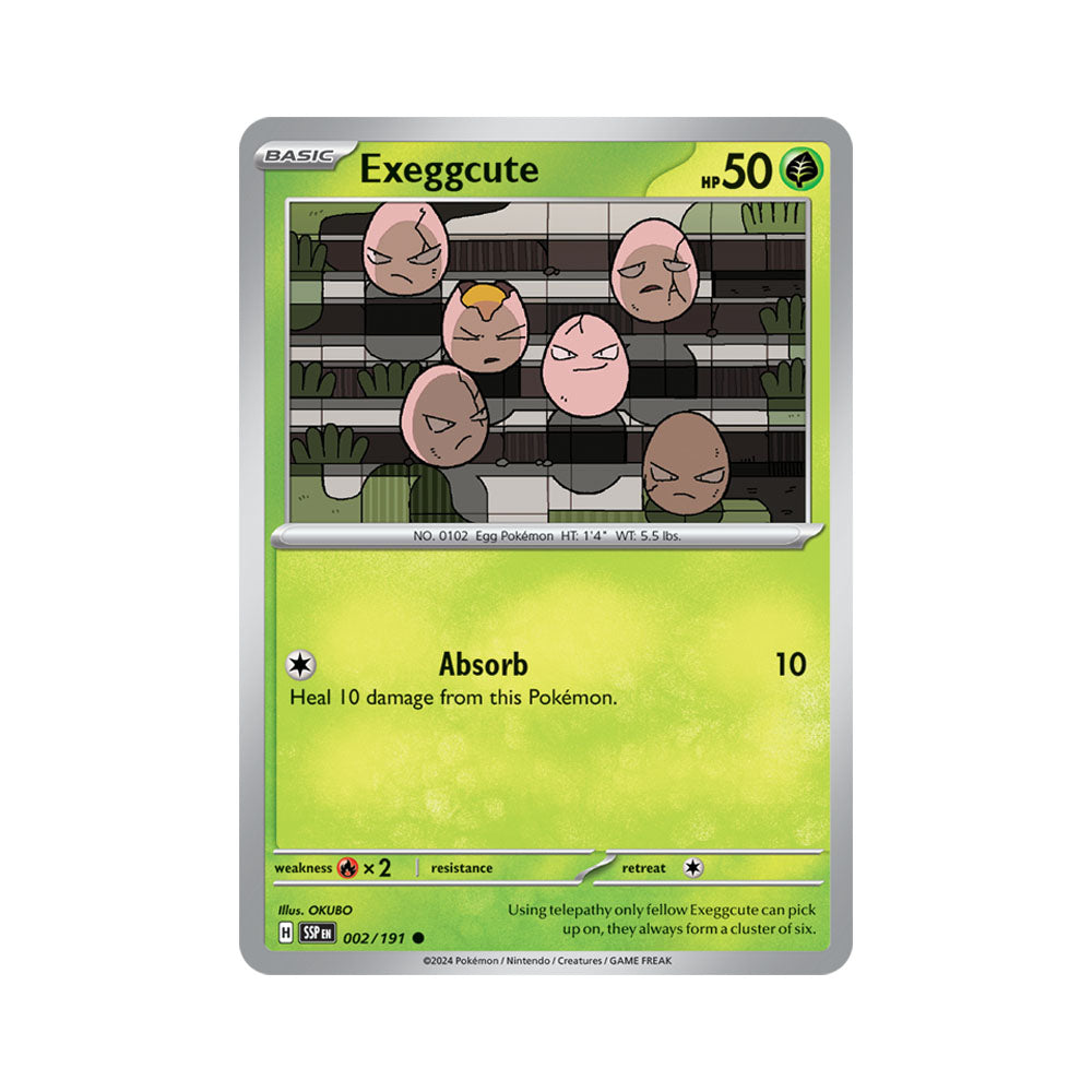 Exeggcute Reverse Holo 002/191