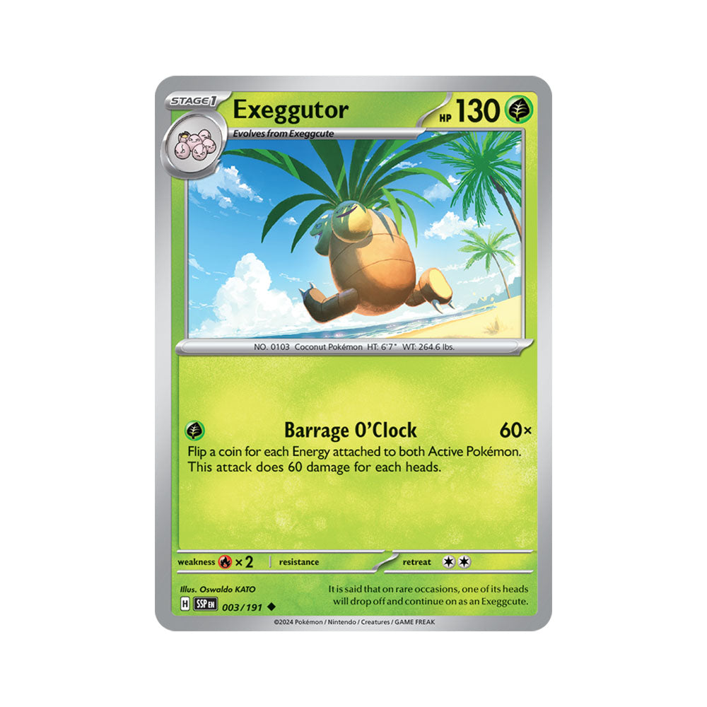 Exeggutor Reverse Holo 003/191