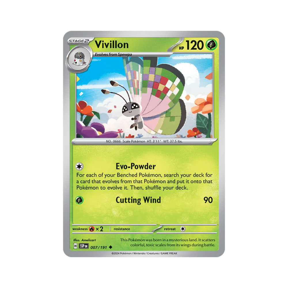 Vivillon Reverse Holo 007/191