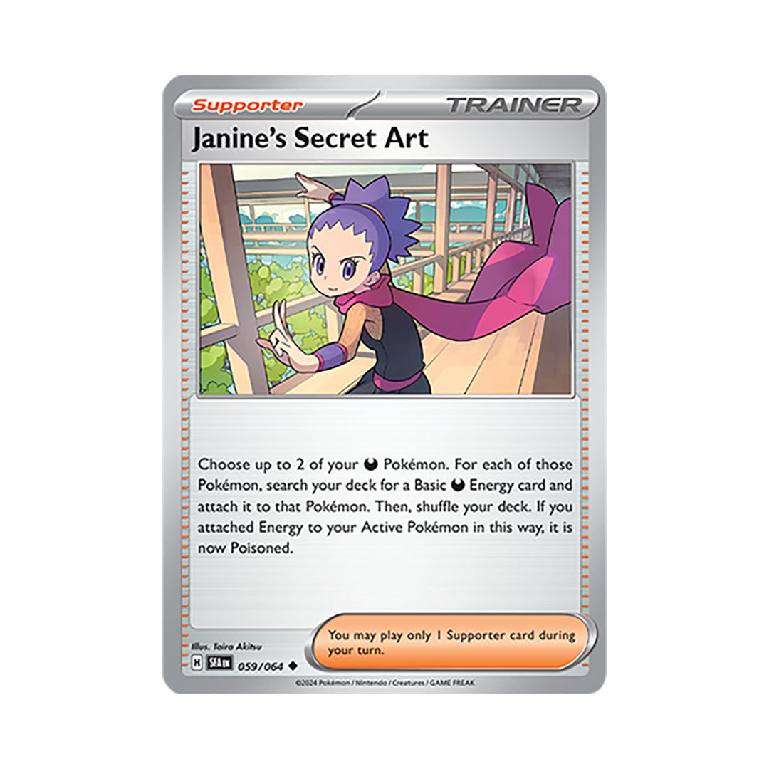 Janine's Secret Art Reverse Holo 059/064 - Pokemon Cards ( English, Shrouded Fable, Singles, Uncommon )