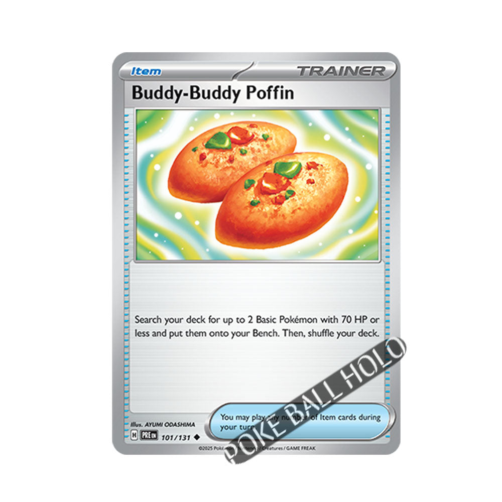 Buddy-Buddy Poffin Poke Ball Holo 101/131 - Pokemon Cards ( English, Poke Ball Holo, Prismatic Evolutions, Singles )