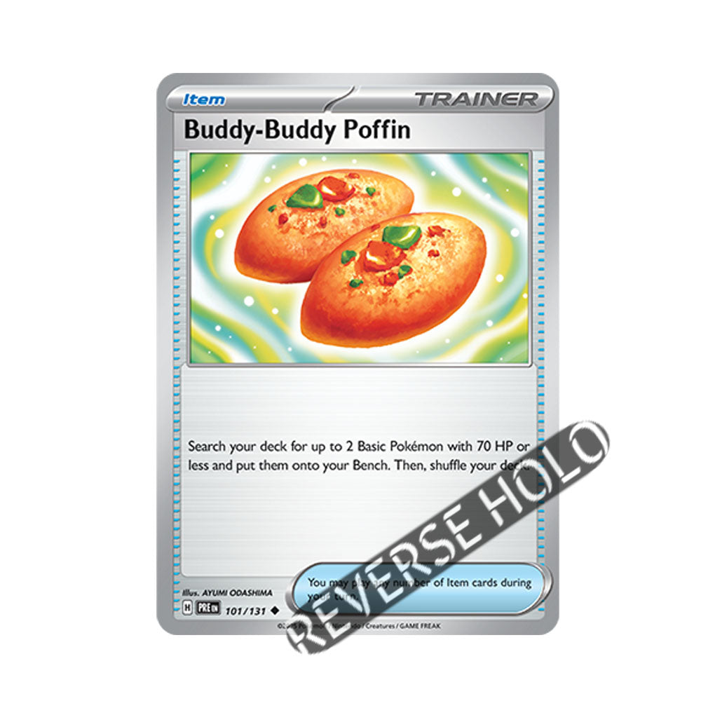Buddy-Buddy Poffin Reverse Holo 101/131 - Pokemon Cards ( English, Prismatic Evolutions, Reverse Holo, Singles )