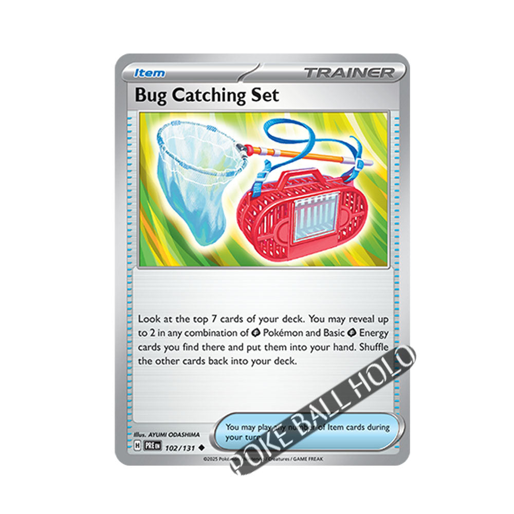 Bug Catching Set Poke Ball Holo 102/131 - Pokemon Cards ( English, Poke Ball Holo, Prismatic Evolutions, Singles )