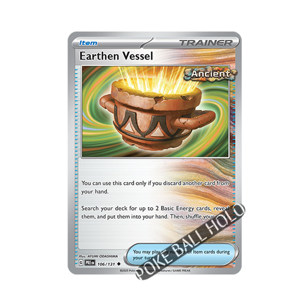 Earthen Vessel Poke Ball Holo 106/131 - Pokemon Cards ( English, Poke Ball Holo, Prismatic Evolutions, Singles )