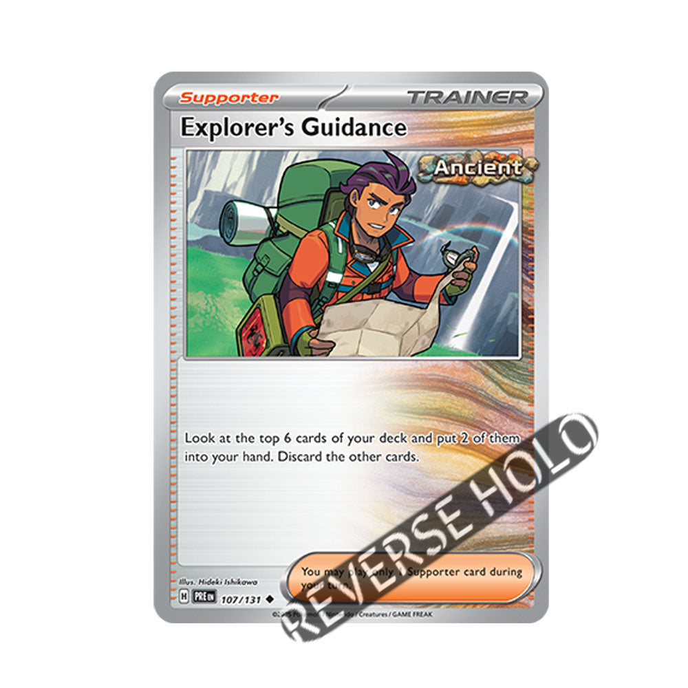 Explorer's Guidance Reverse Holo 107/131 - Pokemon Cards ( English, Prismatic Evolutions, Reverse Holo, Singles )