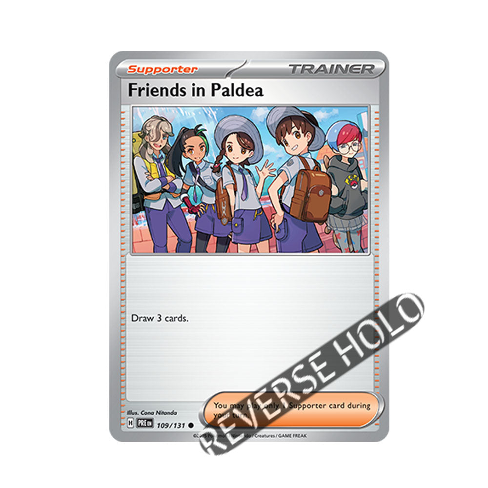 Friends in Paldea Reverse Holo 109/131 - Pokemon Cards ( English, Prismatic Evolutions, Reverse Holo, Singles )
